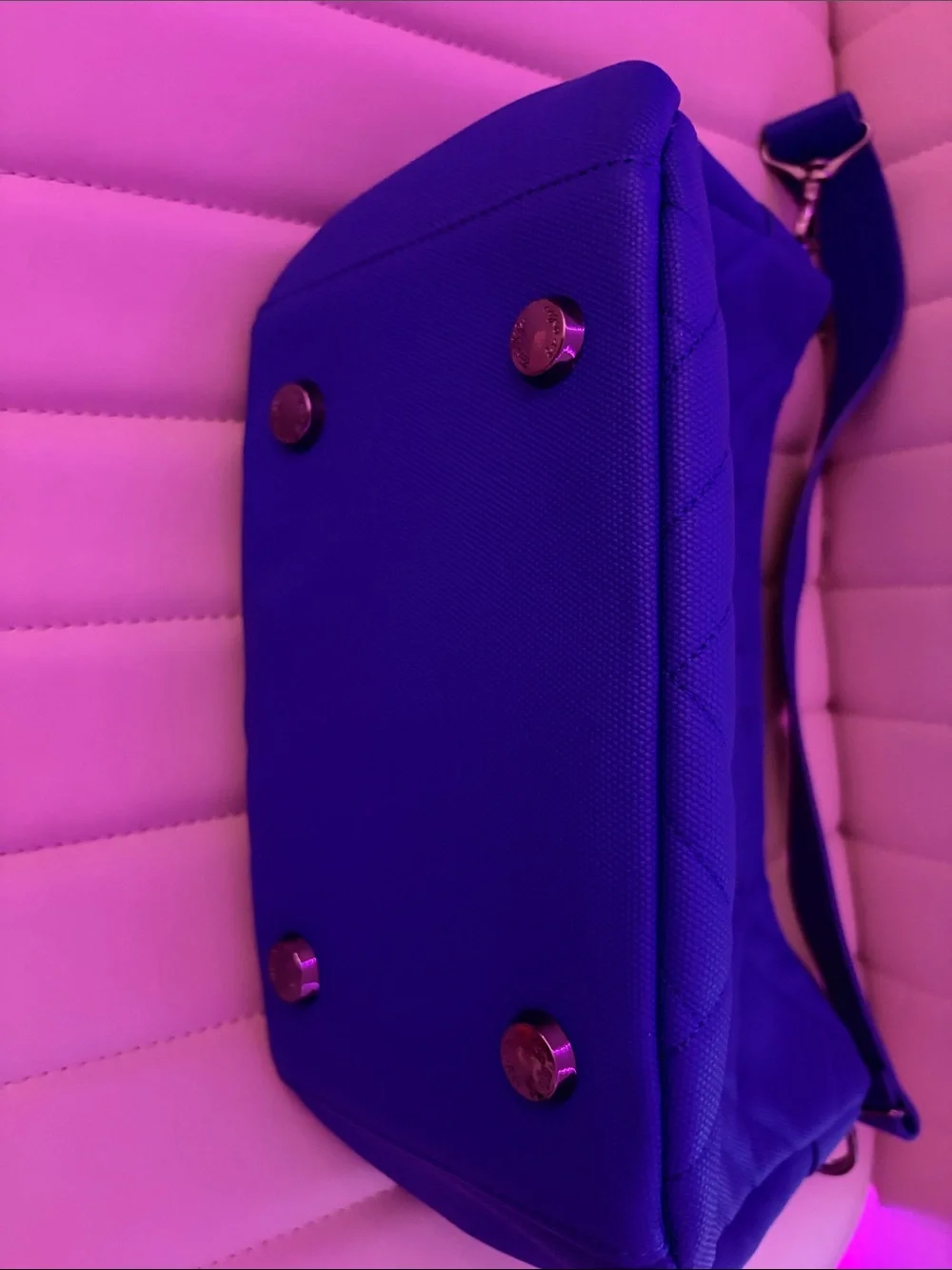 lug Quilted Shoulder Bag - Violet